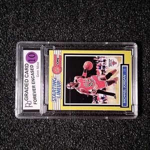 Michael Jordan Chicago Bulls Kenner Starting Lineup Basketball Card Mint